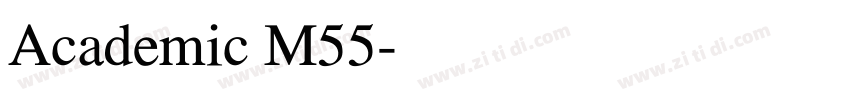 Academic M55字体转换